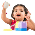 DYSTRYBUTOR DO WODY DLA DZIECI HIPOPOTAM + KUBEK BUTELKA NA NAPÓJ DOZOWNIK