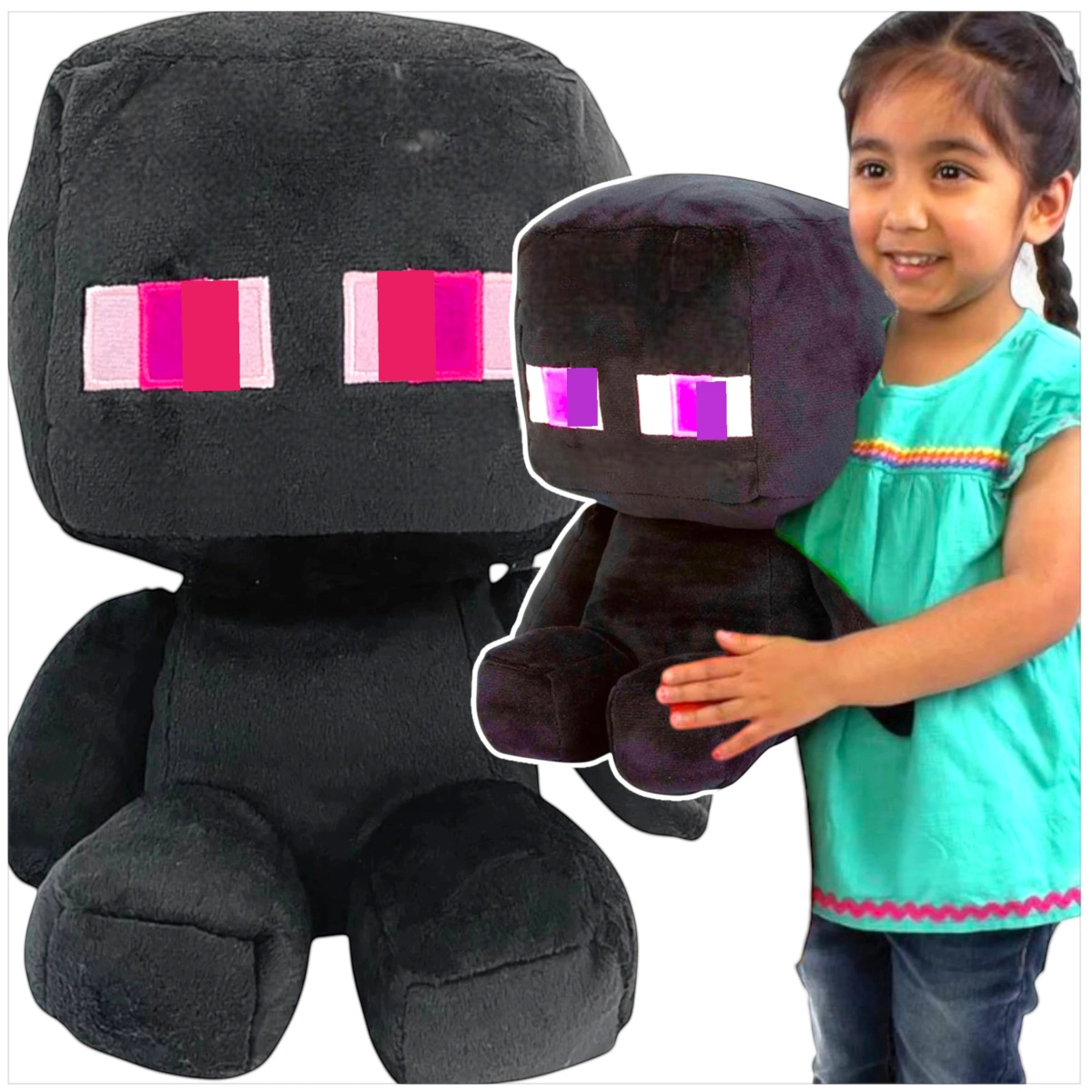 MEGA DUŻA MASKOTKA ENDERMAN Z GRY MINECRAFT DUŻA PRZYTYULANKA PLUSZAK XXL