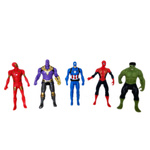 AVENGERS ZESTAW FIGURKI 5 FIGUREK DUŻE AMERYKA SPIDERMAN BATMAN HULK IRON