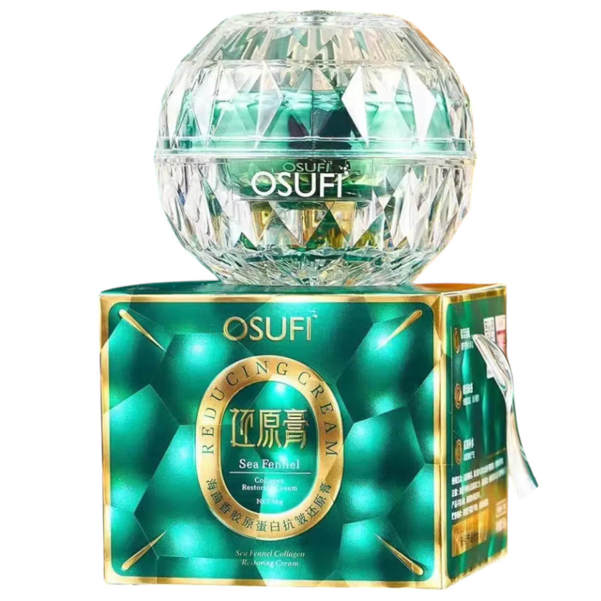 OSUFI KREM DO TWARZY Z KOPREM MORSKIM 50g REWITALIZACJA I NAWILŻENIE