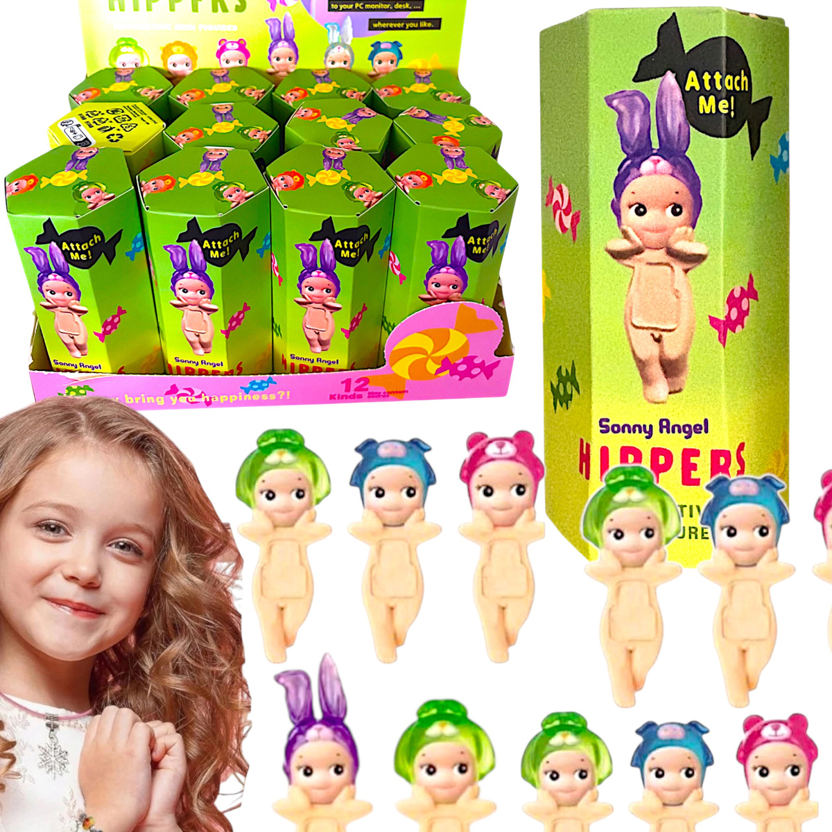 SONNY ANGEL HIPPERS MINI LALECZKA NA TELEFON OZDOBA ZWIERZĄTKA RODZAJE