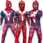 STRÓJ AVENGERS DEADPOOL KOSTIUM SUPERBOHATERA PRZEBRANIE MASKA 4w1 NA BAL