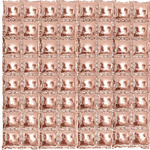 ŚCIANA BALONOWA KURTYNA Z BALONÓW IMPREZOWA ROSE GOLD 140 x 148 CM
