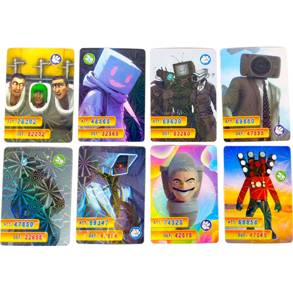 KARTY SKIBIDI TOILET KOLEKCJONERSKIE DO GRY 288 KART 36 SASZETEK MEGA BOX