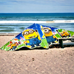 DUŻY LATAWIEC DLA DZIECI MINIONKI 120x60 CM XXL MINIONS GRU DRU + ŻYŁKA