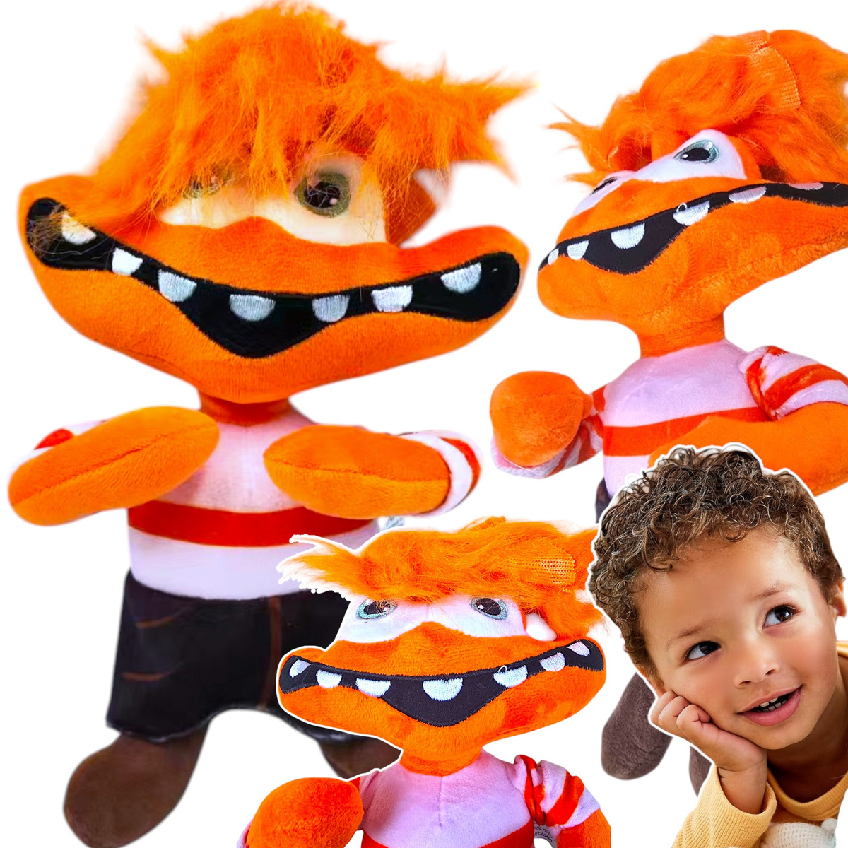 MASKOTKA OBAWA Z BAJKI W GŁOWIE SIĘ NIE MIEŚCI PLUSZOWA PRZYTULANKA PLUSZAK