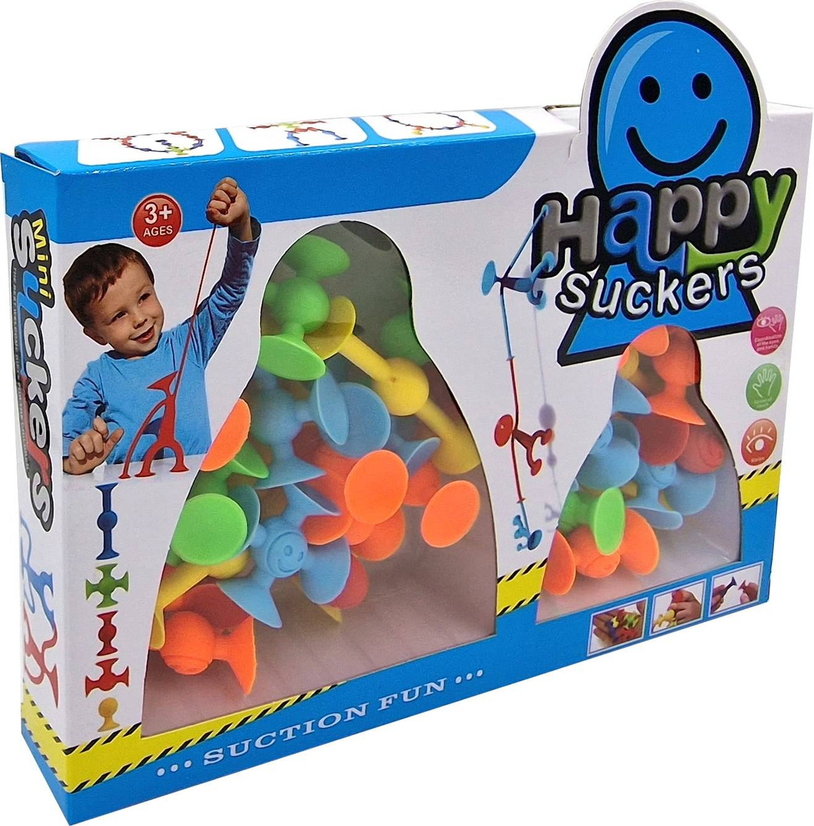 KLOCKI SILIKONOWE PRZYSSAWKI KONSTRUKCYJNE 29 SZT KOLOROWE ELASTYCZNE HAPPY