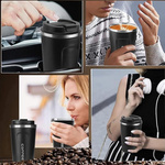 KUBEK TERMICZNY TERMOS WYŚWIETACZ LED TEMPERATURA DO SAMOCHODU 510ML MODNY