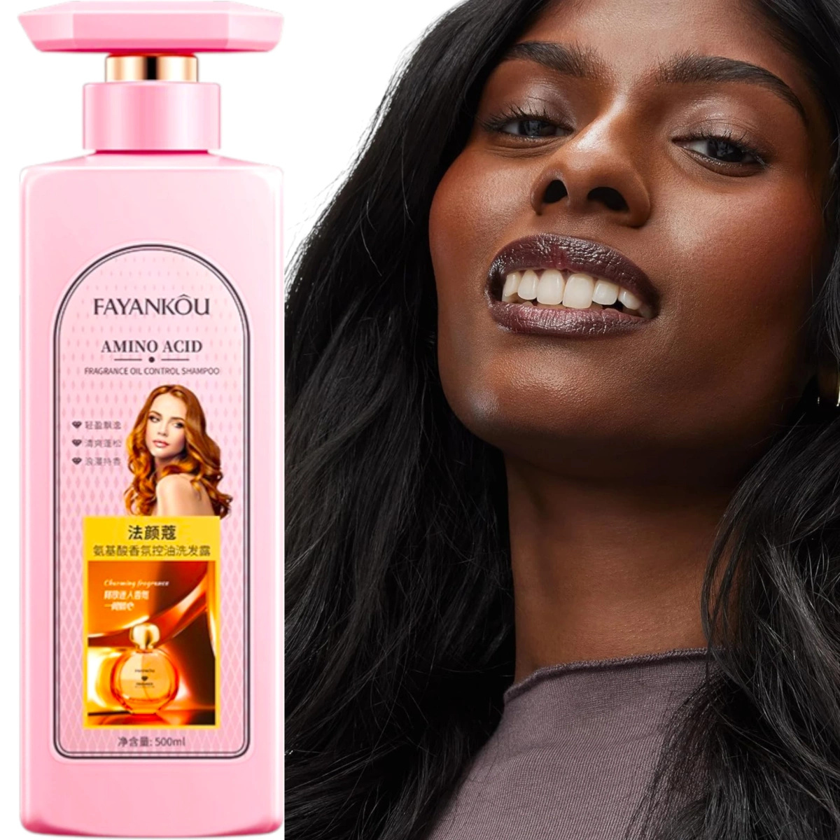 FAYANKOU PERFUMOWANY SZAMPON DO WŁOSÓW Z AMINOKWASAMI 500ml OCZYSZCZAJĄCY