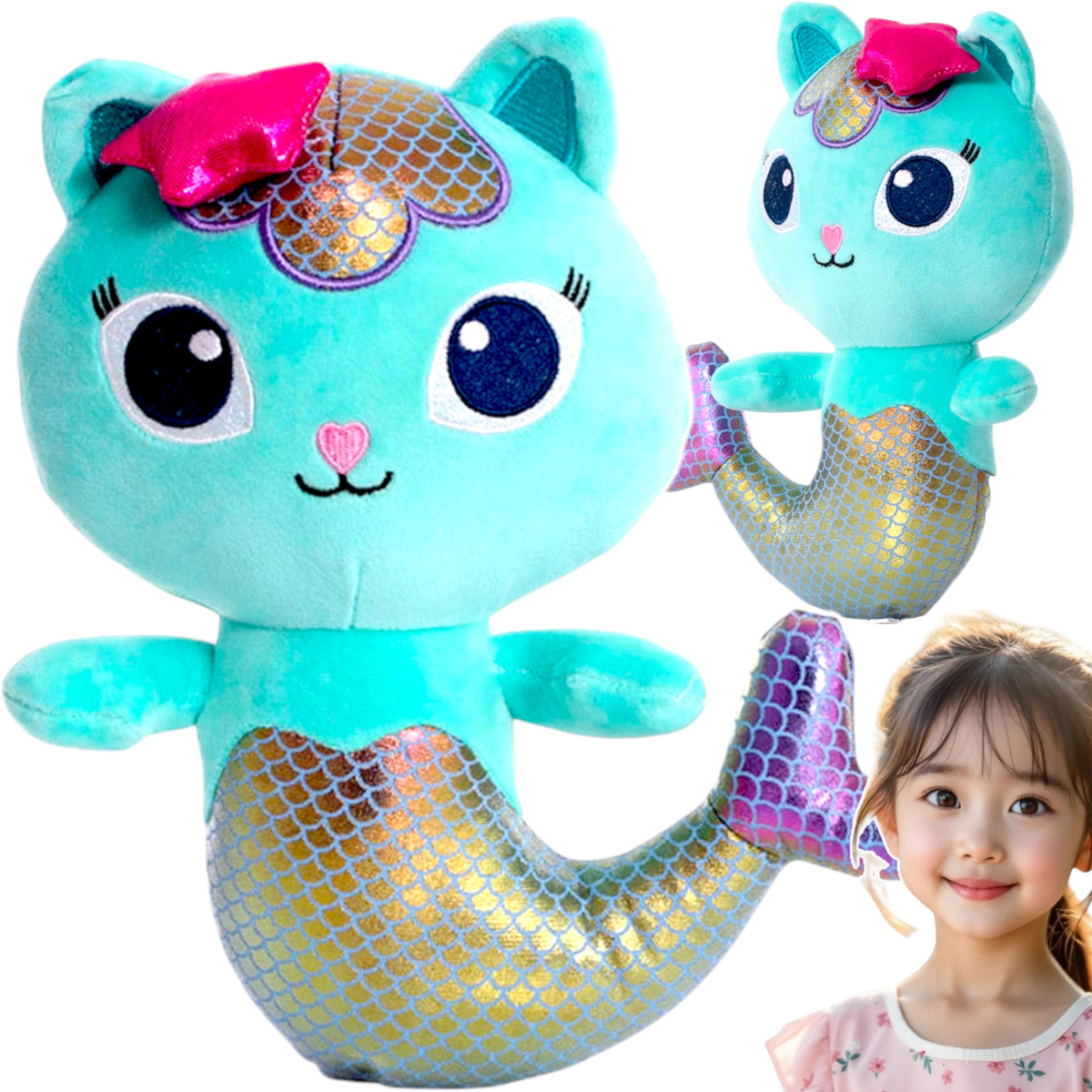 SYRENKOTKA MASKOTKA PLUSZAK KOCI DOMEK GABi KOTEK Z BAJKI PRZYTULANKA