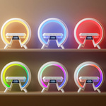 4W1 LAMPKA LED ŁADOWARKA BEZPRZEWODOWA IQ GŁOŚNIK BLUETOOTH BUDZIK RADIO FM