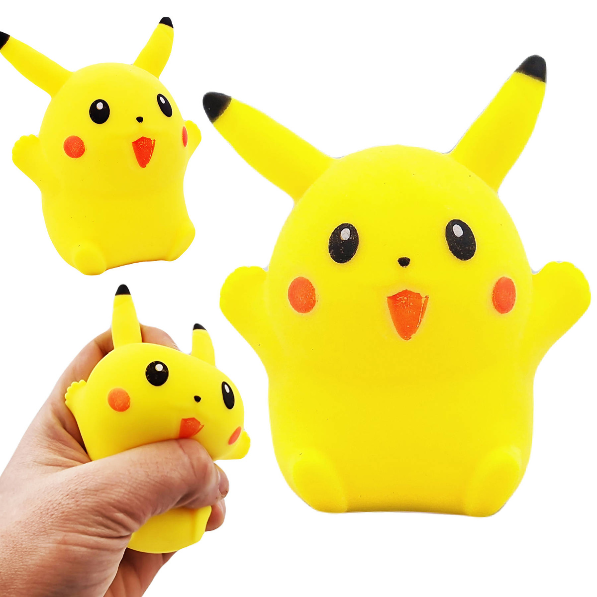 PIKACHU POKEMON GNIOTEK FIDGET SENSORYCZNY SQUISHY ZABAWKA ANTYSTRESOWA