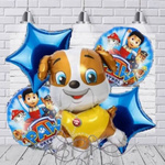 ZESTAW BALONÓW PSI PATROL RUBBLE BALONY NA URODZINY IMPREZA DLA DZIECI 5szt