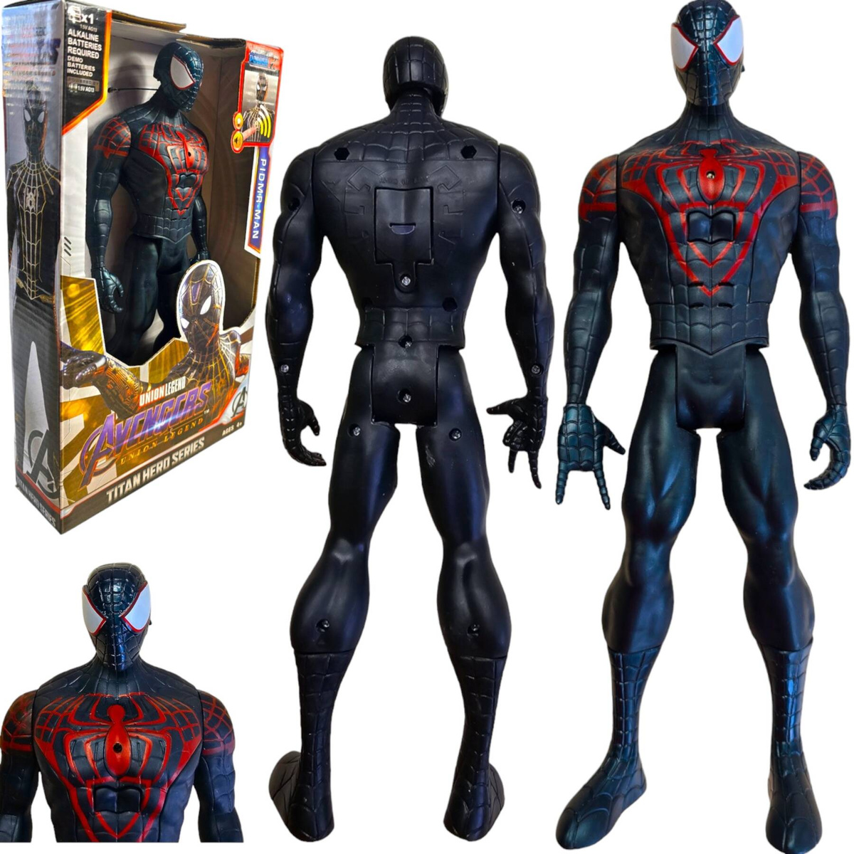 SPIDERMAN FIGURKA SPIDERMANA INTERAKTYWNA RUCHOME RĘCE NOGI ŚWIECI DŹWIĘK