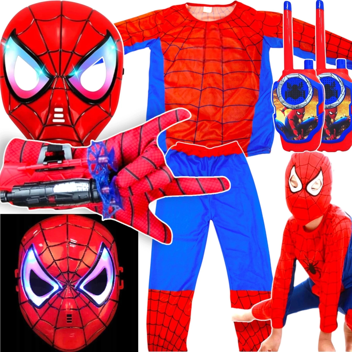 SPIDERMAN Zestaw Strój Dla Chłopca Kostium + Akcesoria