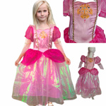 SUKNIA BALOWA DLA DZIEWCZYNKI NA BAL KSIĘŻNICZKA PEACH Z MARIO roz 110-122