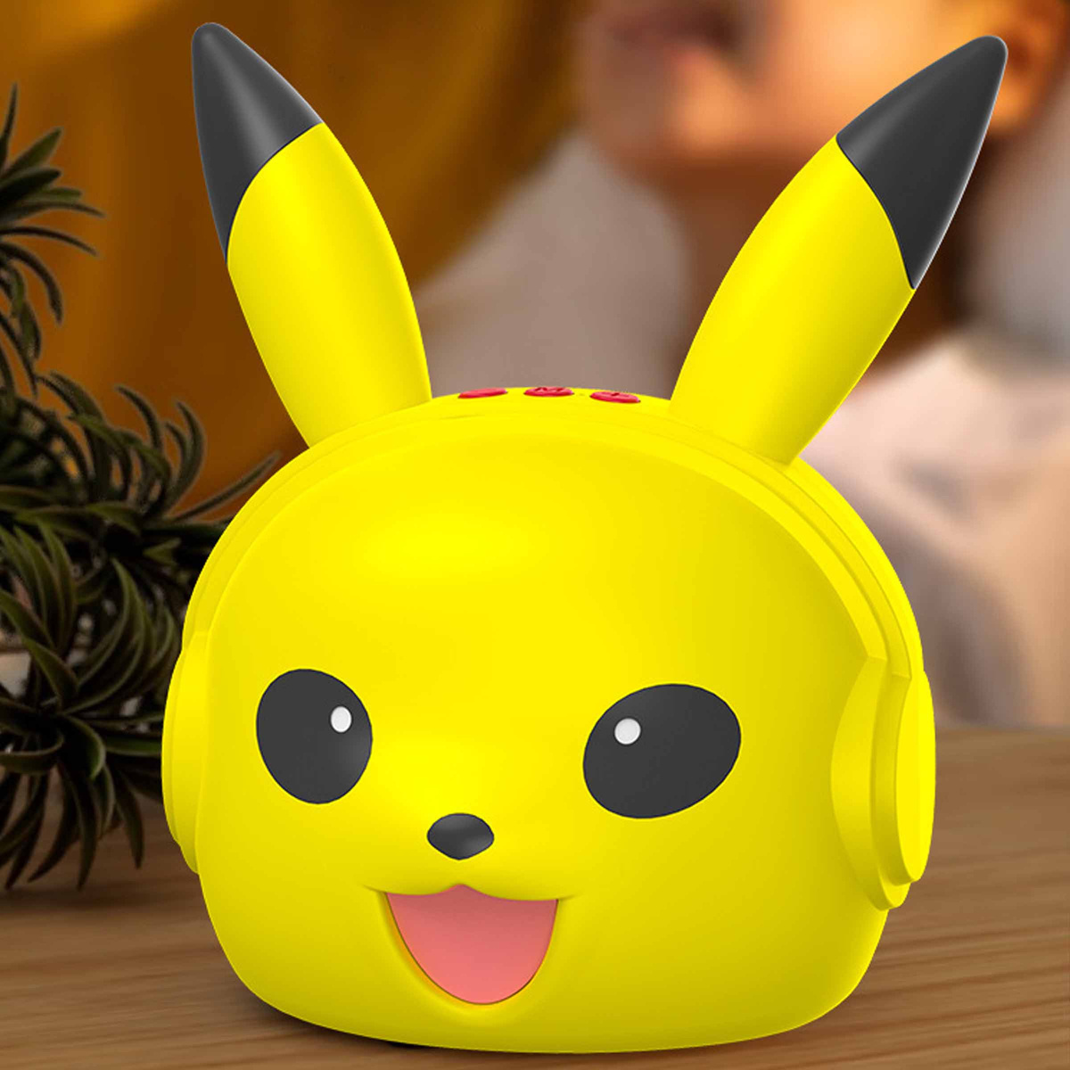 PIKACHU GŁOŚNIK Bluetooth LAMPKA ŚWIECĄCE USZY RADIO 5h PRACY NA 1ŁADOWANIU