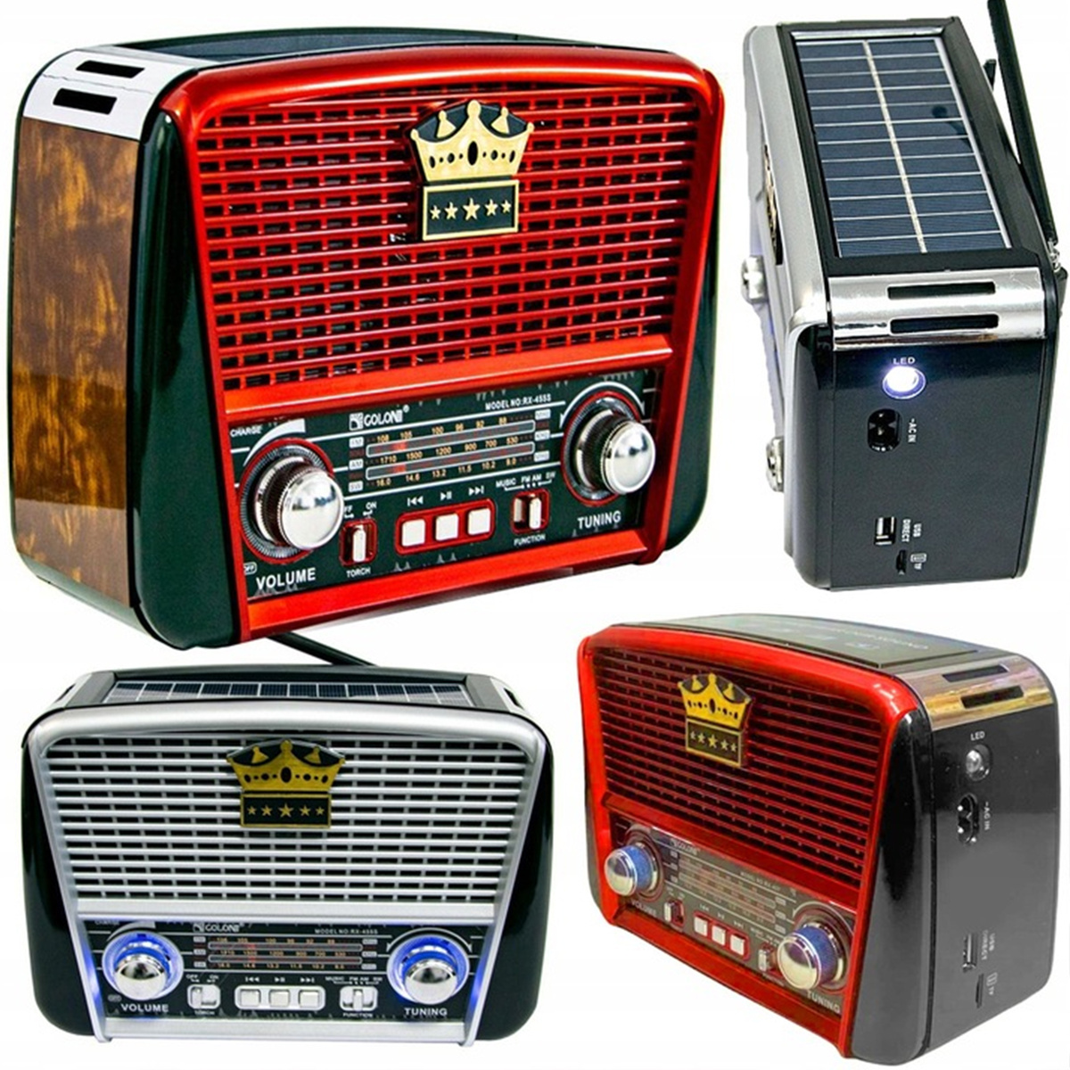 RADIO RETRO SOLARNE Z USB  TWOJE STYLOWE I FUNKCJONALNE CENTRUM MUZYCZNE