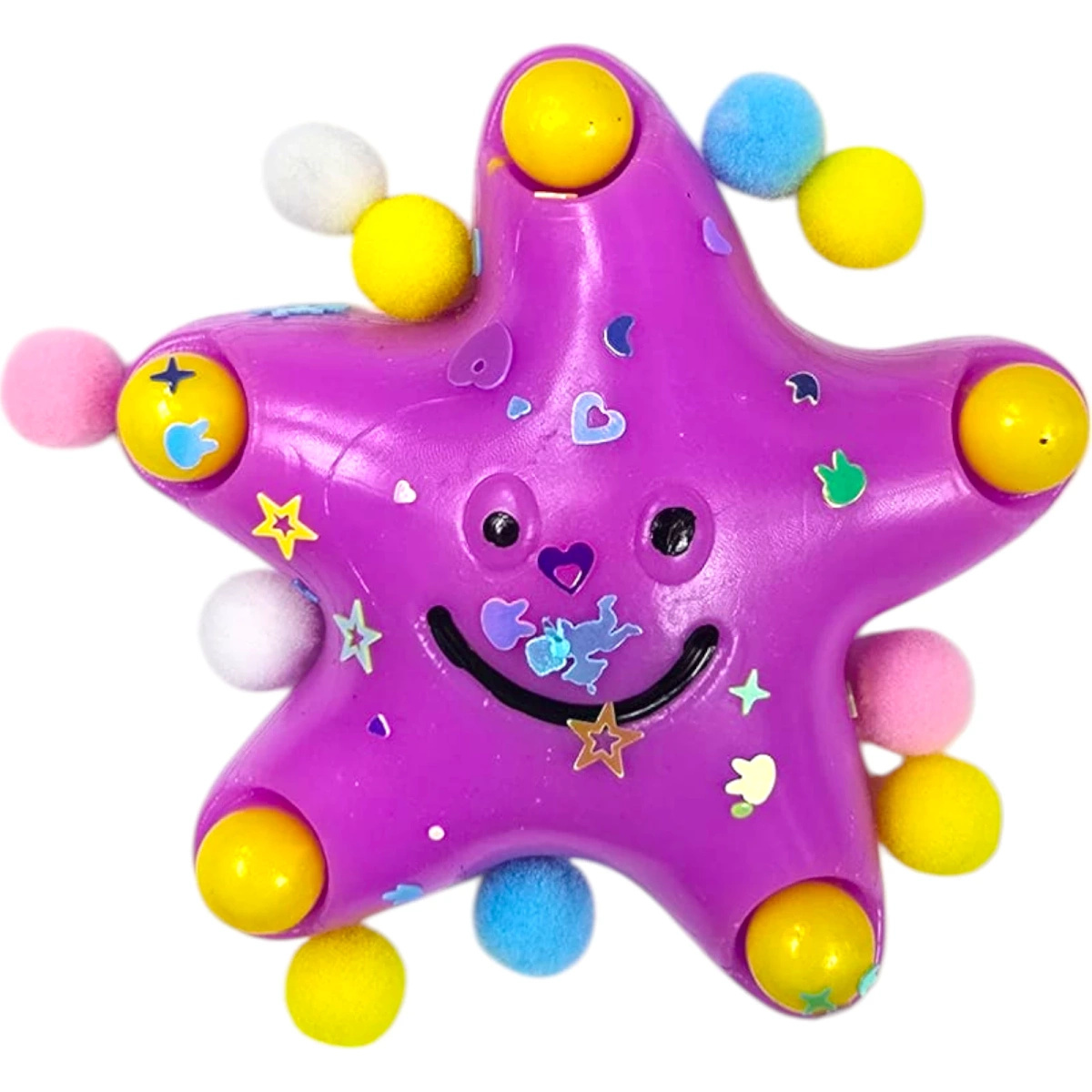 GNIOTEK ANTYSTRESOWY SENSORYCZNY GWIAZDKA Z POSYPKĄ SQUISHY GWIAZDA MOCHI