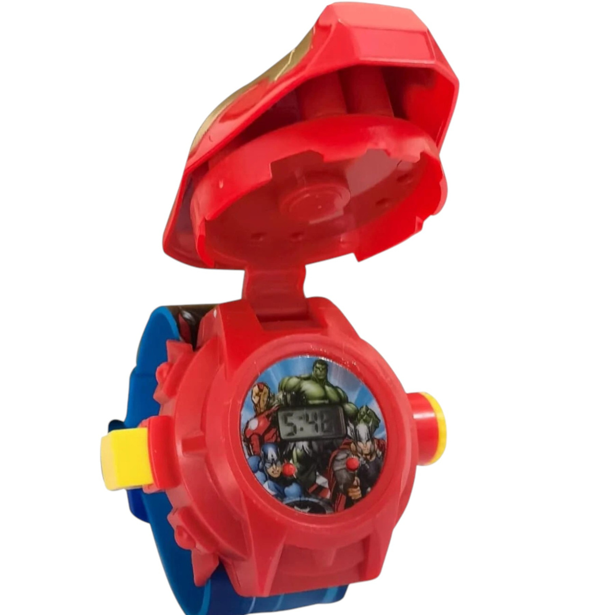 ZEGAREK Z PROJEKTOREM DLA DZIECI IRON-MAN 3D WYŚWIETLA OBRAZKI RZUTNIK