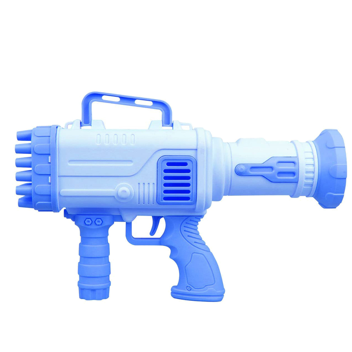 PISTOLET NA BAŃKI MYDLANE MASZYNKA WYRZUTNIA BANIEK MYDLANYCH BAZOOKA PŁYN