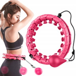 HULA HOP Z OBCIĄŻENIEM WYPUSTKAMI MASAŻ ODCHUDZAJĄCE SMART 24 SEKCJE 50-107