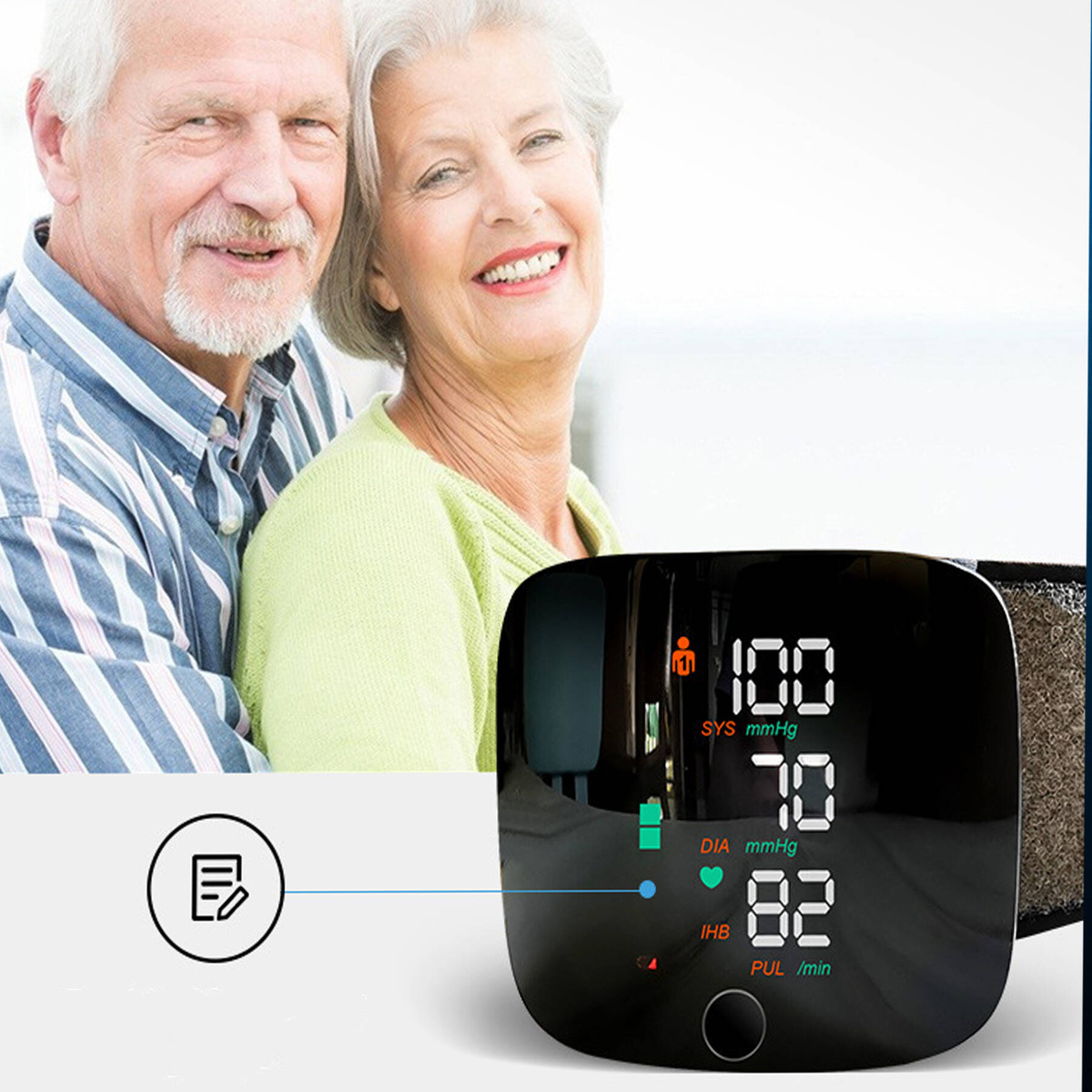 CIŚNIENIOMIERZ NADGARSTKOWY MÓWI ARYTMIA  ELEKTRONICZNY ETUI AKUMULATOR 