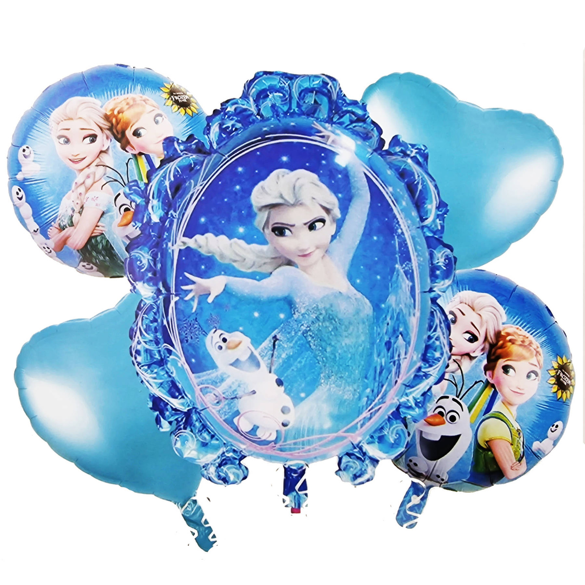 KRAINA LODU DUŻY ZESTAW 5 BALONÓW ANNA ELZA BALONY DLA DZIEWCZYNKI