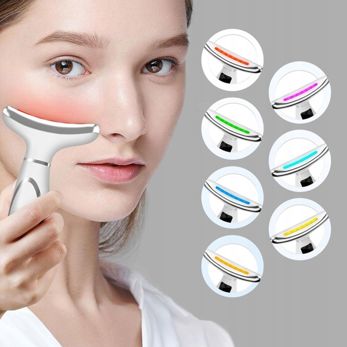 MASAŻER TWARZY I SZYI LIFTINGUJĄCY UJĘDRNIAJĄCY