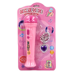 MEGA ZESTAW 2w1 MIKROFON DO ZABAWY NASZYJNIK ŚPIEWA MELODIE ŚWIECI LED