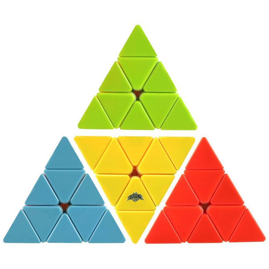 KOSTKA MoYU PIRAMIDA TRÓJKĄT LOGICZNA UKŁADANKA WYREGULOWANA ZABAWKA EDU