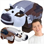 MASKOTKA MINECRAFT LEGENDS BRĄZOWY BORSUK DUŻA PRZYTULANKA Z GRY PLUSZAK