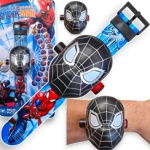 ZEGAREK Z PROJEKTOREM DLA CHŁOPCA SPIDERMAN WYŚWIETLA OBRAZKI 3D PROJEKTOR