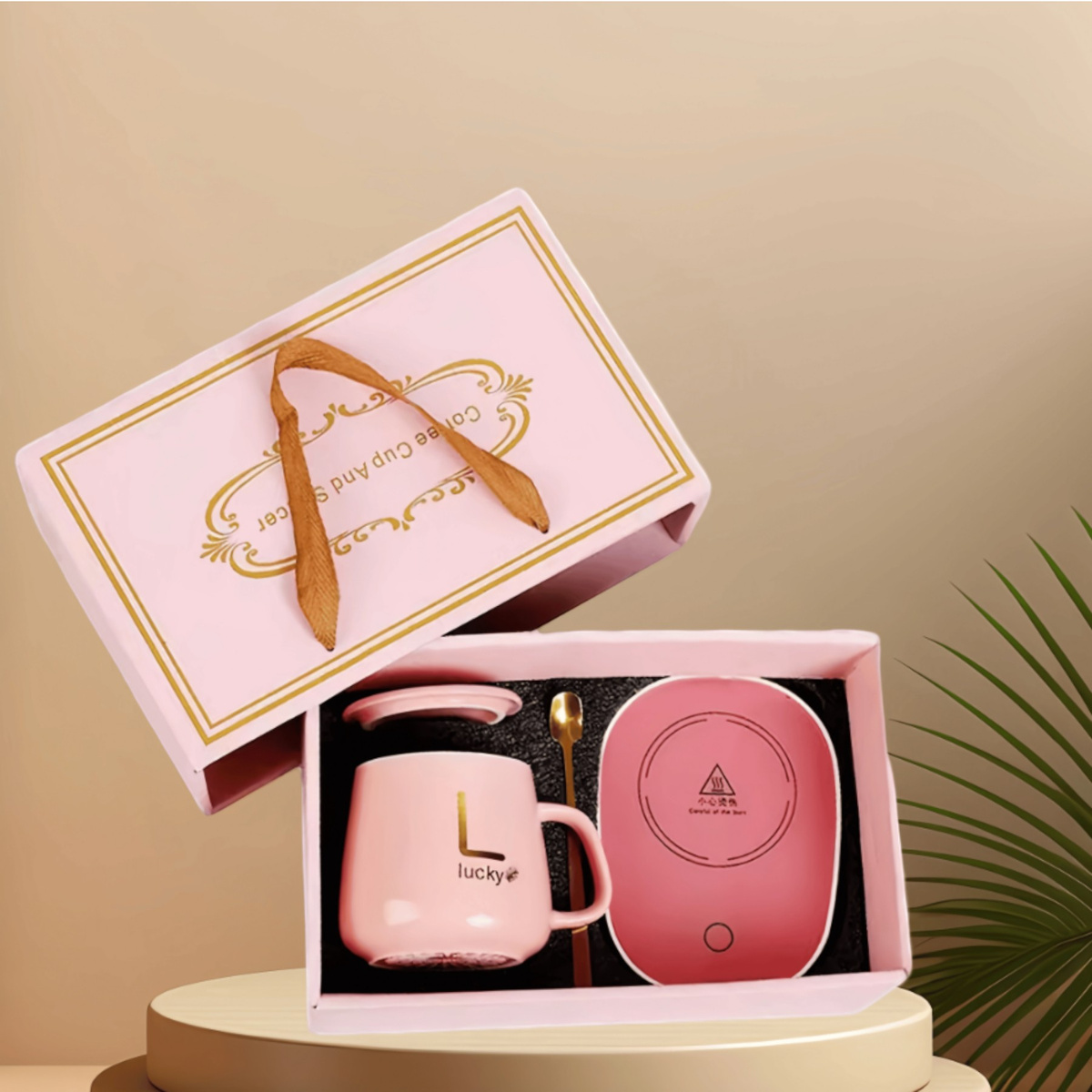 PODGRZEWACZ DO KUBKA KAWY HERBATY ZESTAW 5w1 Kubek z Podgrzewaczem