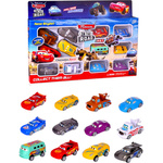 SAMOCHODY Z BAJKI CARS POJAZDY AUTA ZESTAW 12 SAMOCHODÓW 12w1 ZYGZAK ZŁOMEK