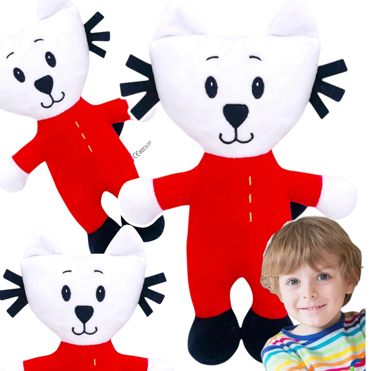 KICIA KOCIA - PLUSZOWA MASKOTKA NUNUŚ 27cm PRZYTULANKA PLUSZOWY KOT Z BAJKI