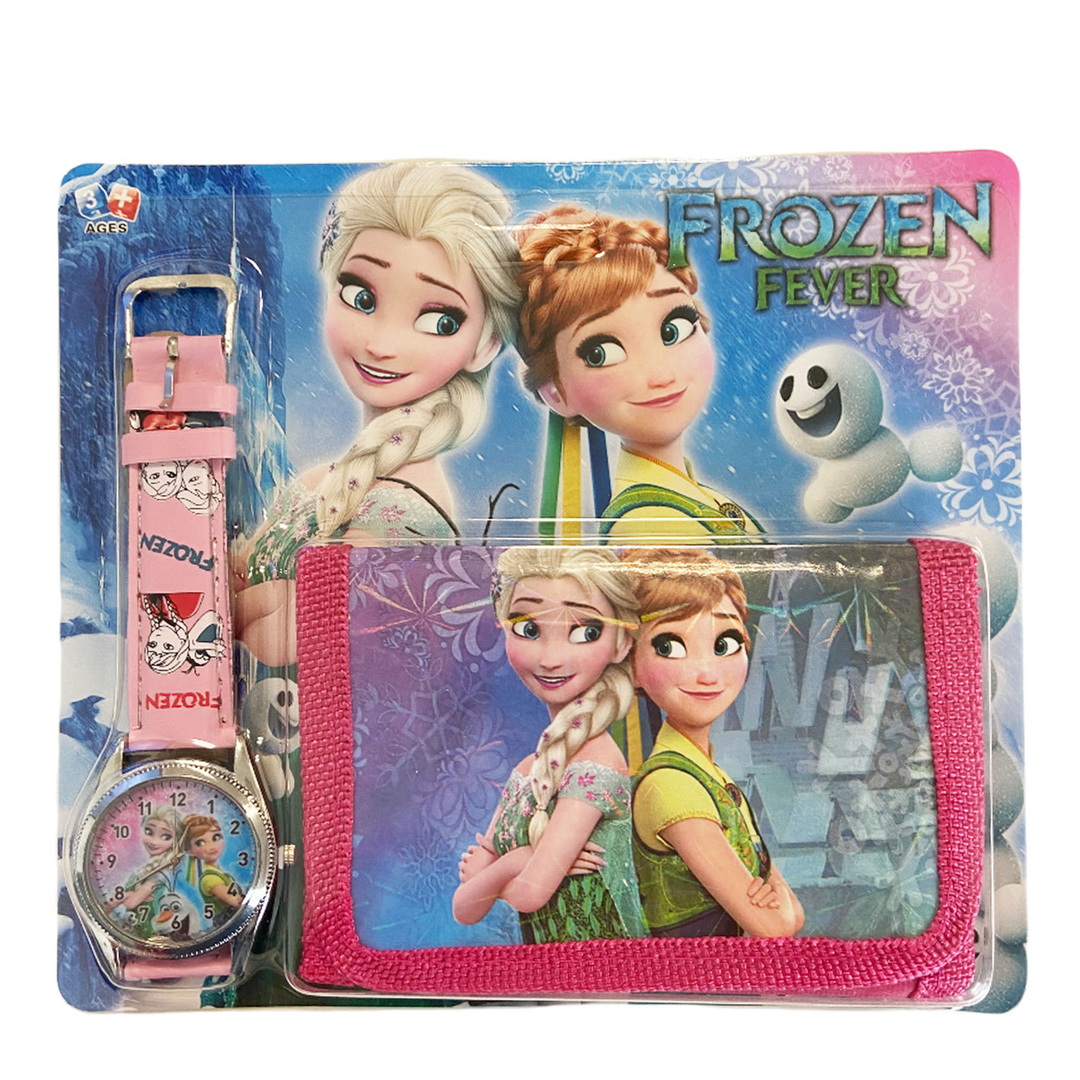 SUPER ZESTWA DLA DZIEWCZYNKI ZEGAREK + PORTFELIK FROZEN KRAINA LODU 2W1 