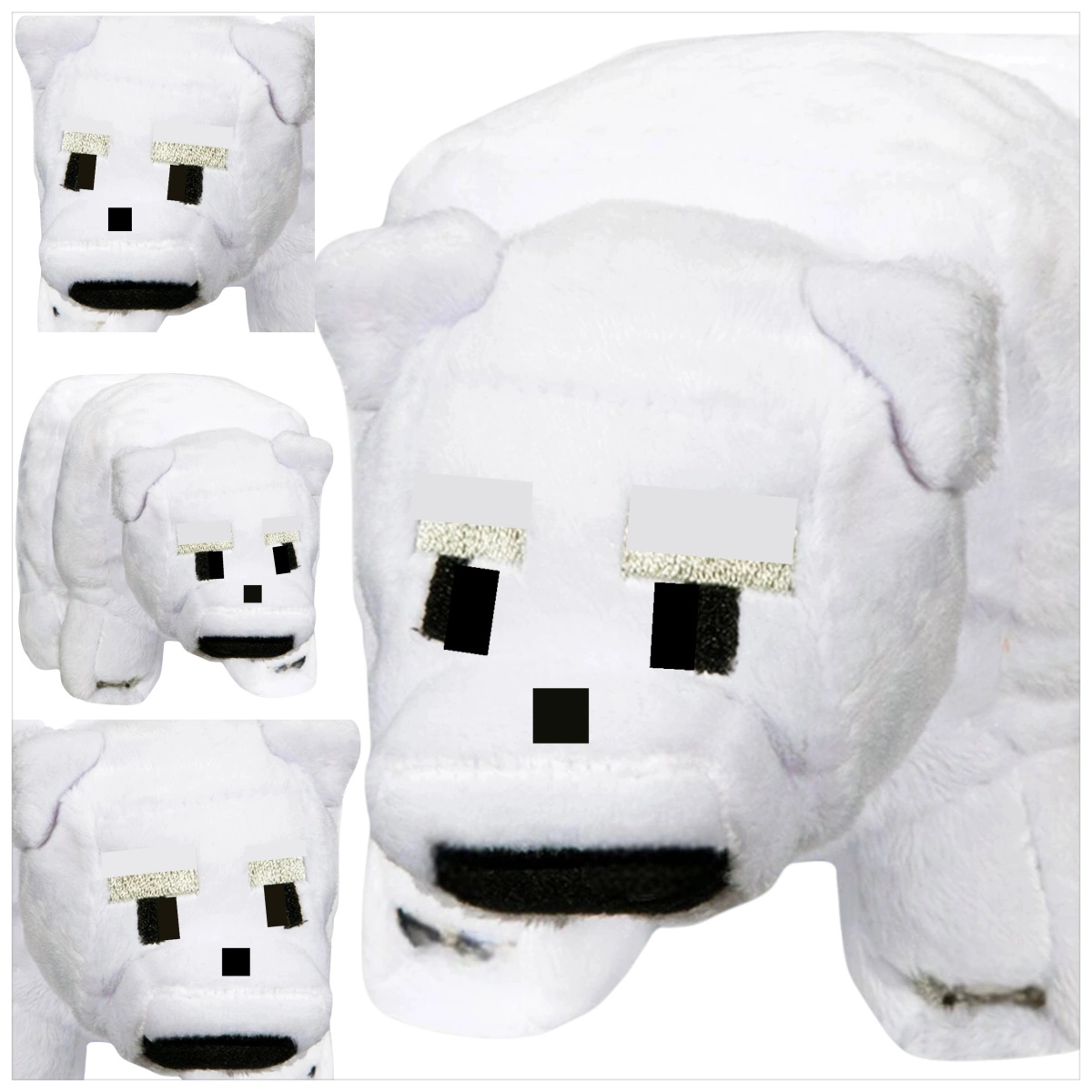 MINECRAFT DUŻA MASKOTKA Z GRY NIEDŹWIEDŹ POLARNY PLUSZOWA FIGURKA BIAŁY MIŚ