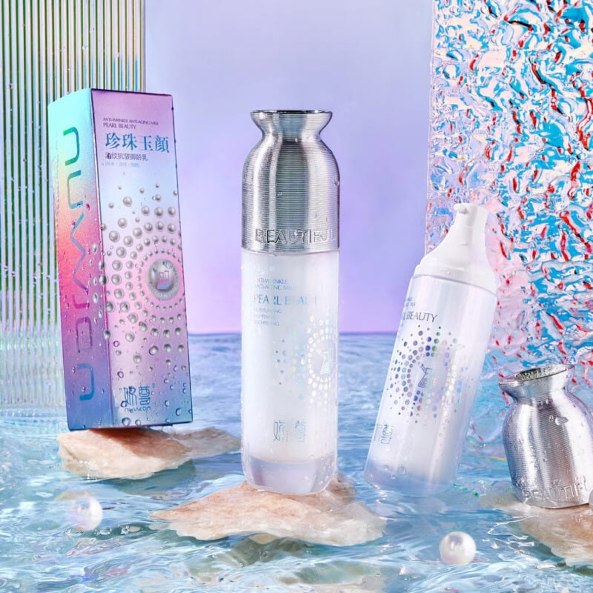 EMLUSJA PRZECIWSTARZENIOWA DO TWARZY JADEITOWA WODNA PERŁA 100ml NAWILŻENIE