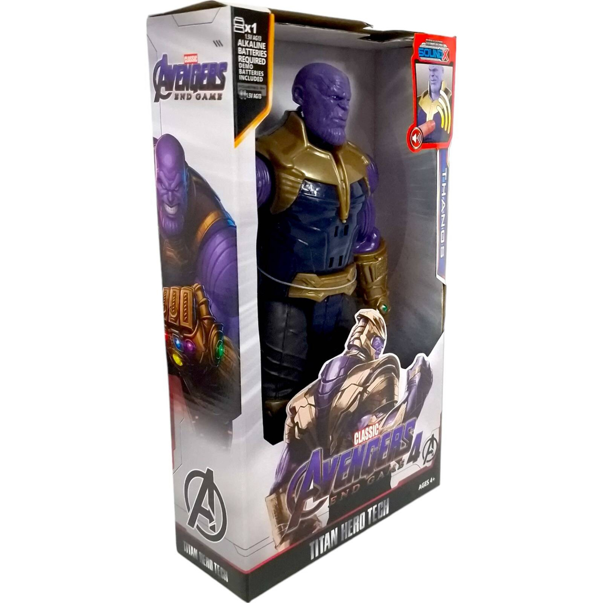 THANOS DUŻA FIGURKA INTERAKTYWNA RĘKAWICA LED ŚWIECI DŹWIĘK RUCHOMA 30 CM