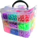 ZESTAW DO TWORZENIA BRANSOLETEK GUMKI W KUFERKU DUŻY ZESTAW XXL 3000szt