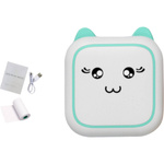 MINI DRUKARKA TERMICZNA KOTEK PRZENOŚNA PREZENT DLA DZIECI KOT DRUKUŚ ROLKA