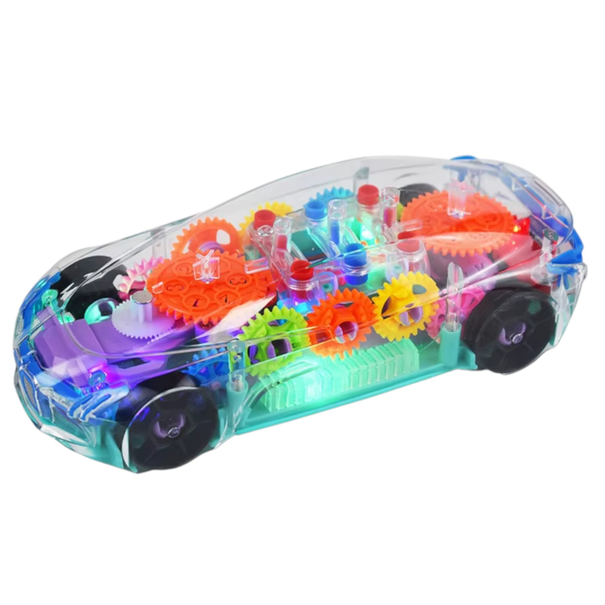 INTERAKTYWNY SAMOCHÓD LED AUTO DLA DZIECI ZABAWKA JEŹDZI ŚWIECI GRA DŹWIĘK