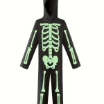 STRÓJ NA HAALLOWEEN DLA DZIECI PRZEBRANIE KOŚCIOTRUP ŚWIECI W CIEMNOŚCI M