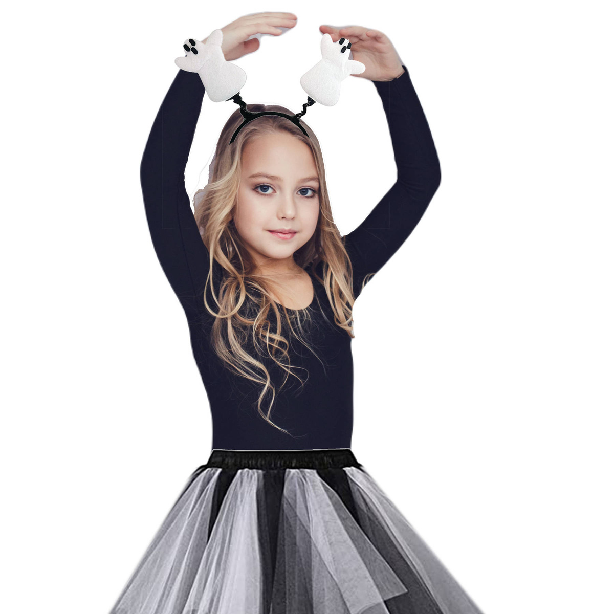 STRÓJ DUSZEK KOSTIUM ZESTAW 2W1 SPÓDNICZKA OPASKA HALLOWEEN