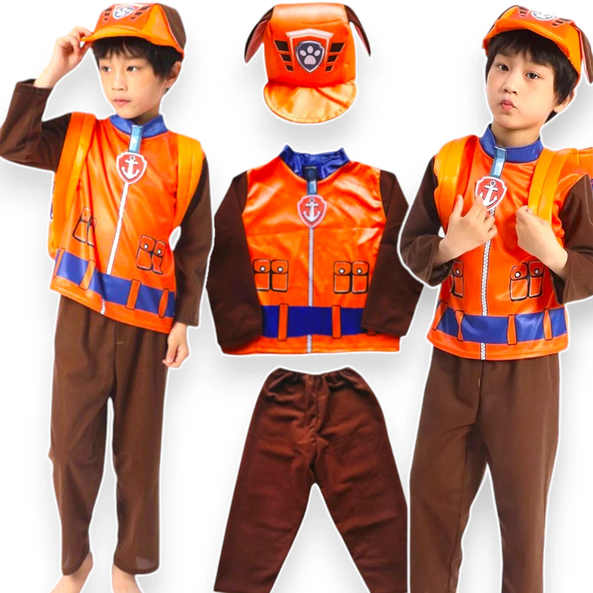 STRÓJ PSI PATROL ZUMA KOSTIUM PRZEBRANIE CZAPKA ROZMIAR M 110-116 NA BAL