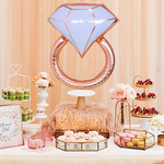 BALON FOLIOWY PIERŚCIONEK ROSE GOLD NA PANIEŃSKI ZARĘCZYNY ŚLUB ROCZNICĘ