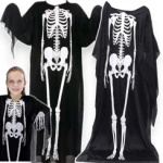 PRZEBRANIE NA HALLOWEEN STRÓJ KOŚCIOTRUP TRUP SZKIELET SZKIELETOR LUŹNY