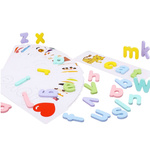 PUZZLE DREWNIANE UKŁADANKA NAUKA ANGIELSKIEGO DLA NAJMŁODSZYCH SŁÓWKA ABC