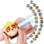 ZEGAREK 3D Z PROJEKTOREM PSI PATROL RUBBLE RZUTNIK WYŚWIETLA OBRAZ FIGURKA